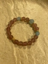 A best-selling natural red agate single-ring bracelet, fashionable and simple, exquisite and versatile women's bracelet with jade beads details Picture